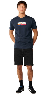 2026 Rip Curl Herre Strømlinet Som Mor T-Shirt 13SMTE - Dark Navy