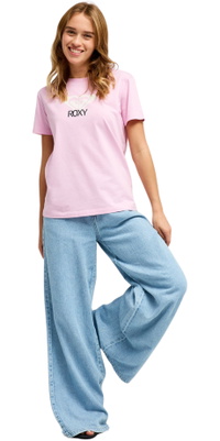 2026 Roxy Dame Ocean Vej Kunst T-Shirt ERJZT06015 - Pink Lavender
