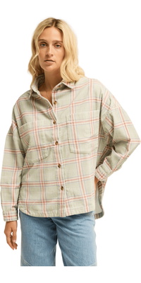 2026 Billabong Dame Stoked On Dig Overshirt EBJWT00120 - Smoke Green