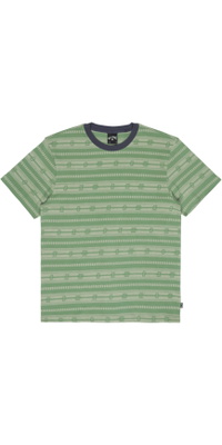 2026 Billabong Herre Halvrække Striped T-Shirt EBYKT00129 - Sea Spray