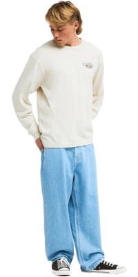 2026 Billabong Herre Arv OG Langærmed T-shirt EBYZT00640 - Oatmeal