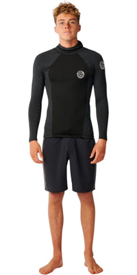 2026 Rip Curl Ultimate Search Langærmet Vest Med Hætte Til Mænd 12IMWJ - Black