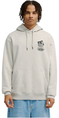 2026 DC Shoes Herre Sport Stak Hætte-trøje EDYSF03286 - Light Heather Grey