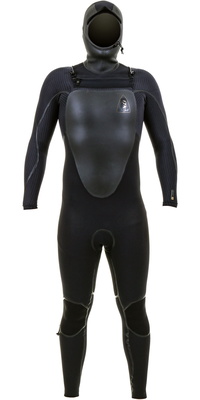 2025 ONeill Mens Mutant Legend 5/4mm Chest Zip Hættevåddragt 5369 - Black
