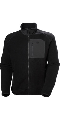 2025 Helly Hansen Herre Panorama Pile Fleece Block Jakke 49460 - Black