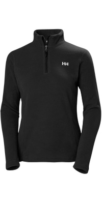 2026 Helly Hansen Kvinder Daybreaker 1/2 Zip Fleece 50845 - Black