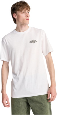 2026 Billabong Unisex Kridt Bølge T-Shirt EBYZT00525 - White