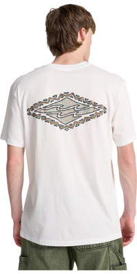 2026 Billabong Unisex Kridt Bølge T-Shirt EBYZT00525 - White
