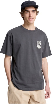 2026 Quiksilver Herre Evo Blomst Af Fred T-Shirt EQYZT08264 - Tarmac