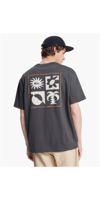 2026 Quiksilver Herre Evo Blomst Af Fred T-Shirt EQYZT08264 - Tarmac