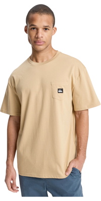 2026 Quiksilver Herre Salt Vand Lomme T-Shirt EQYZT08205 - Khaki