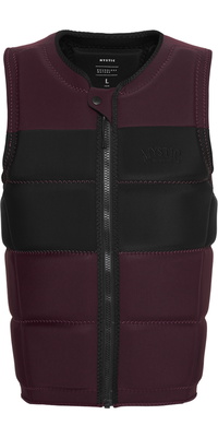 2026 Mystic Herre-wakeboardvest I Farven Peacock Front Zip Wake Impact Vest 35005.240227 - Oxblood Red