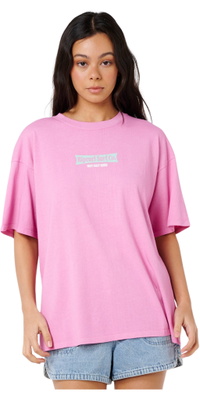 2026 Rip Curl Womens West Coast Heritage Tee 0OBWTE - Fuchsia