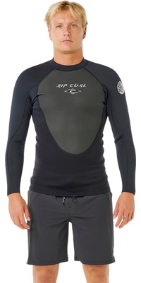 2026 Rip Curl Herre Omega 1.5mm Langærmet Jakke 12OMWJ - Black