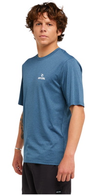 2026 Rip Curl Herre-lycra-vest Med Korte ærmer Og UPF-beskyttelse 167MRV - Navy Marle