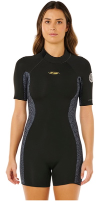 2026 Rip Curl Dame Dawn Patrol 2/2mm Back Zip Shorty Våddragt 143WSP - Natural