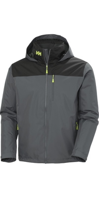 2026 Helly Hansen Herre Crew Hooded Mellem Lag Jakke 2 34442 - Thunder Grey