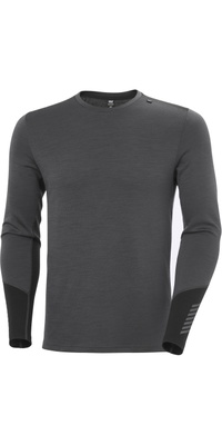 2026 Helly Hansen Herre Lifa Merino Midweight Crew 49364 - Thunder Grey