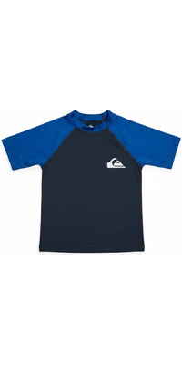 2026 Quiksilver Junior Everyday UPF50 Kortærmet Lycra-vest AQBWR03064  Mørk Marineblå / Monaco-blå