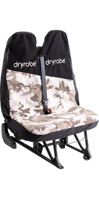 2026 Dryrobe Dobbelt Bilsædebetræk DRDCSC  Sandfarvet Camouflage / Black