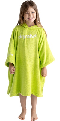 2026 Dryrobe Junior økologisk Håndklædeskiftkåbe ORGANICJTCRLG - Lime Green
