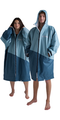 2026 Dryrobe Advance Langærmet Omklædningskåbe DALSV3 - Blue / Lysegrå