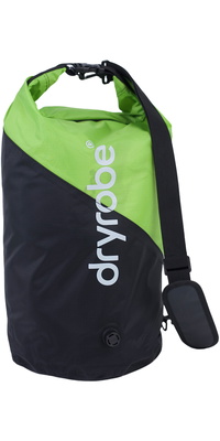 2026 Dryrobe Kompressionspose COMPRESSIONBAG - Black / Lime