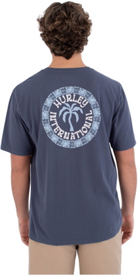 2026 Hurley Herre Palm T-shirt HSP26MMTS09552435 - Navy