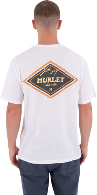 2026 Hurley Herre Trykpres Samp T-shirt MTSEUED0017 - White