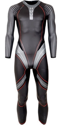 2026 HUUB Mens Aegis XV Swim Wetsuit 3:5 AEGXV35 - Black / Red