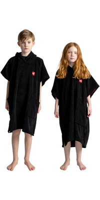 2026 Red Paddle Co Junior-frotté- Poncho -omklædningskåbe 002-009-006-0382- Stealth Black