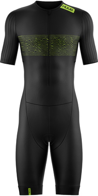 2026 HUUB Herre Contour Tri Suit CONTSBL - Black / Lime