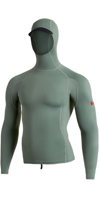 2026 Florence Marine X Langærmet Lycra-vest Med Hætte FMSS00030 - Dark Sage