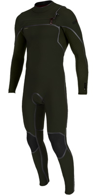 2026 ONeill Mens Hyperfreak Fire+ 4/3mm Chest Zip Wetsuit 5661 - Ranger