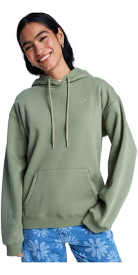 2026 Roxy Womens Surf Stoked Hoodie Brushed Hoodie ERJFT05046 - Oil Green