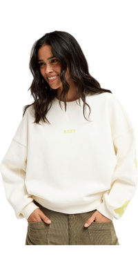 2026 Roxy Womens Frostbeam Sweatshirt ERJFT05139 - Coconut Milk