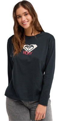 2026 Roxy Womens Hangloose Art Long Sleeve T-Shirt ERJZT06035 - Anthracite