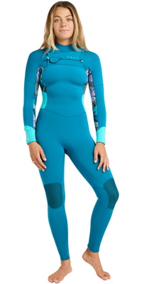2026 Roxy Womens Swell Natural 4/3mm Chest Zip Wetsuit 26BW213509 - Golden Gal