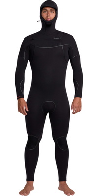 2026 Quiksilver Mens Marathon Sessions 6/5/4mm Chest Zip Hooded Wetsuit 25AW203502 - Black
