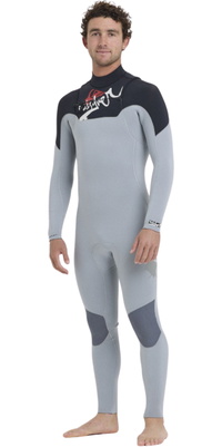 2026 Quiksilver Mens Young Guns 3/2mm Chest Zip Wetsuit EQYW103247 - Quarry