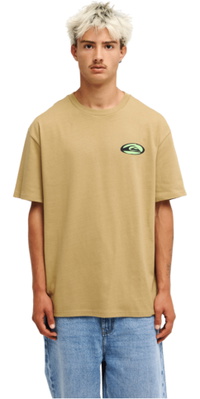 2026 Quiksilver Mens Harbor Short Sleeve T-Shirt EQYZT08450 - Kelp