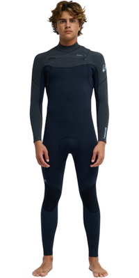 2026 Quiksilver Mens Everyday Sessions 3/2mm Chest Zip Wetsuit 25AW213510 - Black Heather