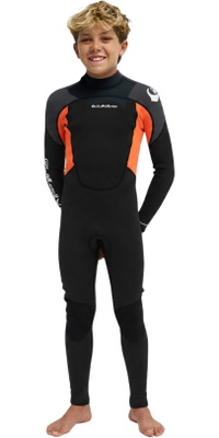 2026 Quiksilver Junior Prologue+ 5/4/3mm Back Zip Wetsuit 25CW213509 - Fiery Coral