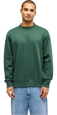 2026 Quiksilver Mens Salt Water Crew Sweatshirt EQYFT05158 - Forest