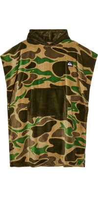 2026 Quiksilver Mens Hoody Towel AQYAA03233 - Kelp Garage Camo