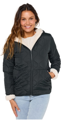 2026 Rip Curl Dame Anoeta Klassisk Syet Jakke 03FWJA - Noir