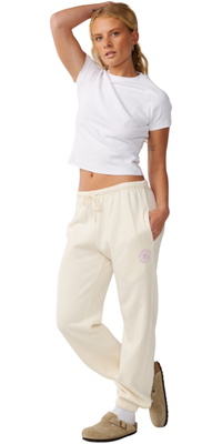 2026 Rip Curl Dame Festbølge Spors Track Bukser 075WPA - Off White