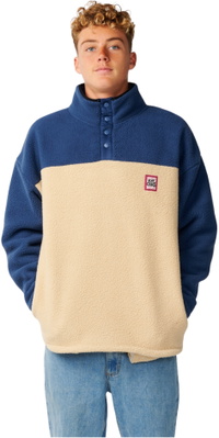 2026 Rip Curl Herre Strømlinet Halv Krave Polar Zip Gennem Fleece 0CPMFL - Khaki Sand