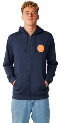 2026 Rip Curl Mens Streamline Zip Thru Fleece 0CQMFL - Dark Navy