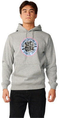 2026 Rip Curl Herre Strømlinet Hoodie 0CRMFL - Grey Heather